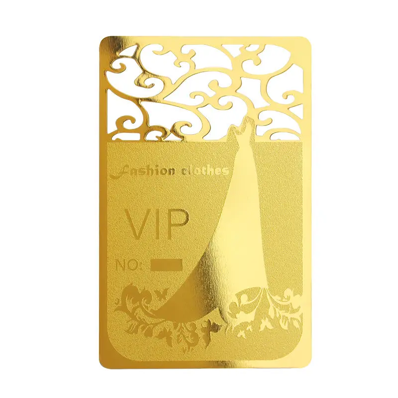 

Customized.product.Metal Cards Luxury 24k business metal business cards gold Laser Engraving Logo Customized Mirror Card