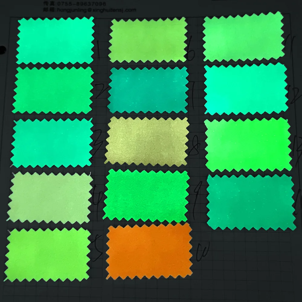 PU Leather Glow In The Dark Fabric For Sewing A4 Synthetic Leather Bag Clothing Patch Faux Sheet Diy Apparel Crafts