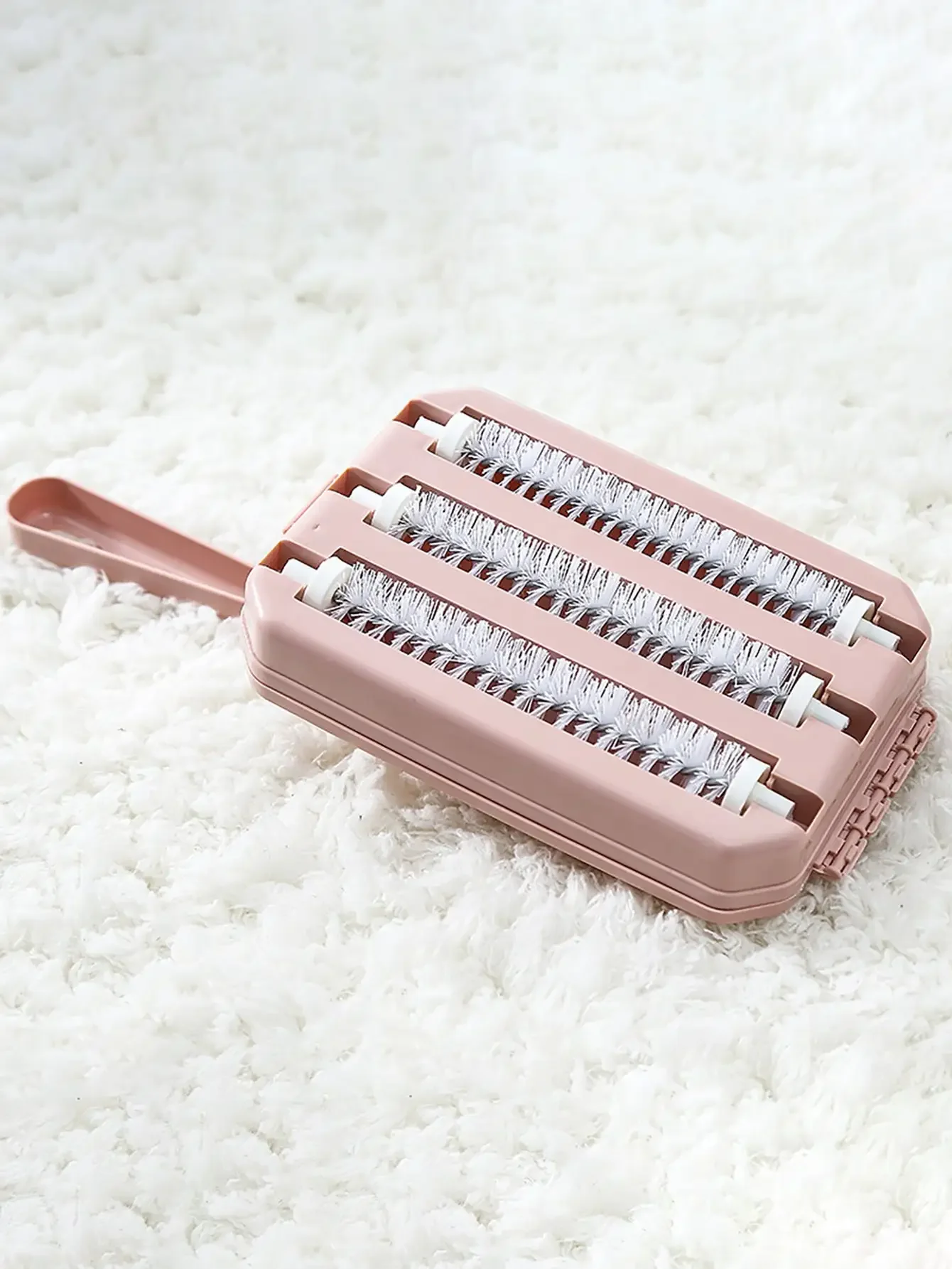 1pc- Bed Pet Hair Debris Brush Handheld Carpet Brush Crumb Dirt Fur Cleaner Roller Sweeper Home Cleaning Tools