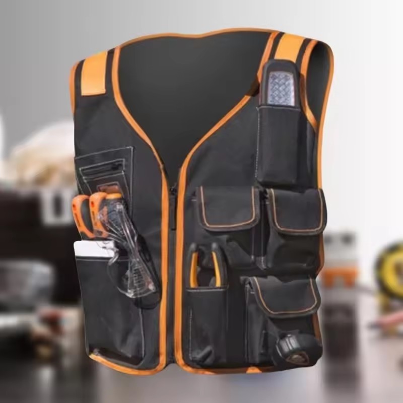 Adjustable Work Vest Clothing Tool Vest Suitable for Men and Women Tool Vest Casual Outdoor Work Vest Ergonomic Design Dropship