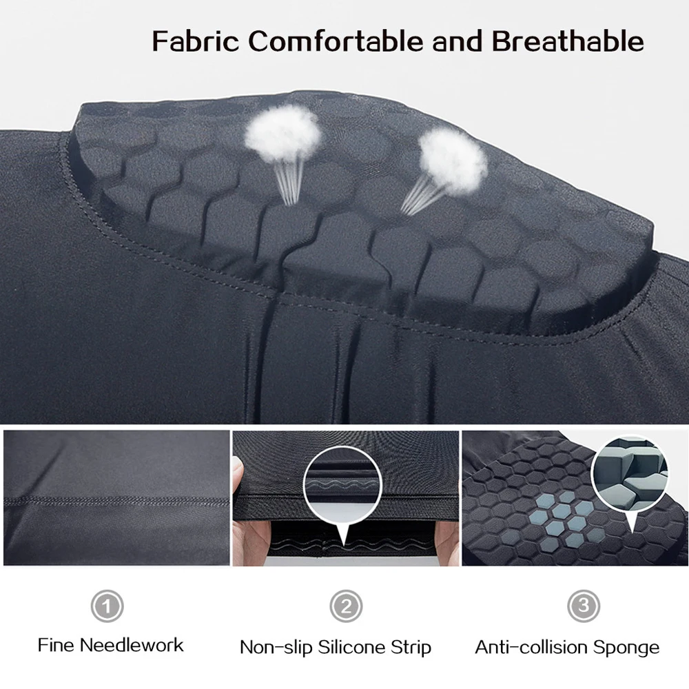 Kids/Youth Sports Honeycomb Compression Knee Pads Guards Protective Gear for Basketball Football Volleyball Cycling Sports Protective Gear