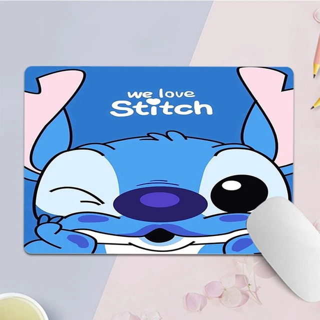 Tapis de souris dessin animé Disney Lilo & Stitch, tapis de jeu pour  ordinateur portable, bureau, notebook - AliExpress