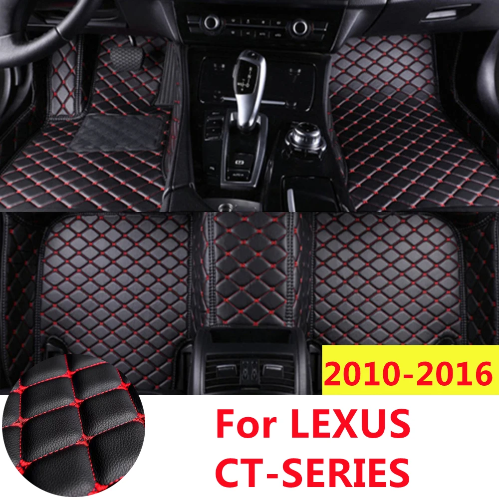 

Полный комплект автомобильных напольных ковриков SJ под заказ для LEXUS CT-SERIES 2016 2015 2014 2013-2010, передний и задний напольный коврик, автозапчасти для стайлинга