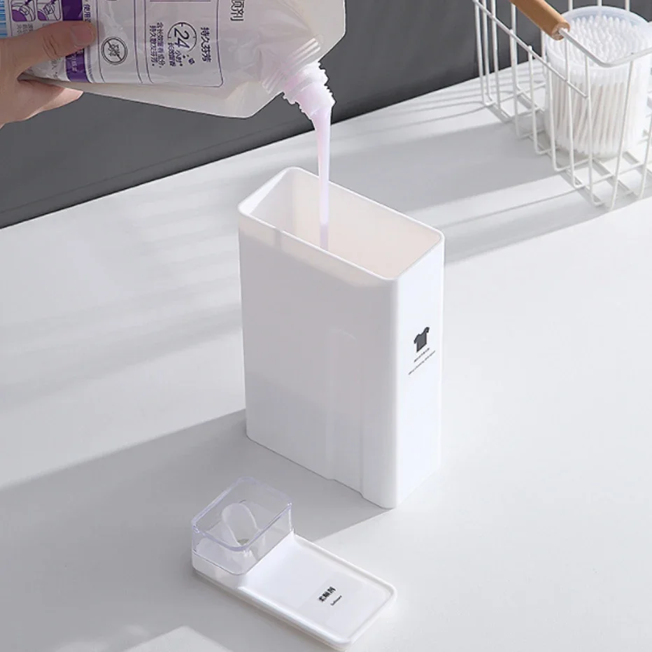 

Многоразовый контейнер для ванной комнаты, большая емкость, размягчитель порошка, диспенсер для белья, емкость 1000 мл, бутылка для моющего средства
