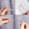 1/3 Pcs Crystal Silicone Lip Brush with Cover Soft Professional Lip Mask Balm Vaseline Smudge Lipstick Eyeshadow Applicator 4