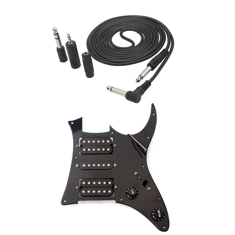 

Детали для музыкальных инструментов, 3-метровый кабель с гитарным звукоснимателем, проводной плоский пикап Pickguard