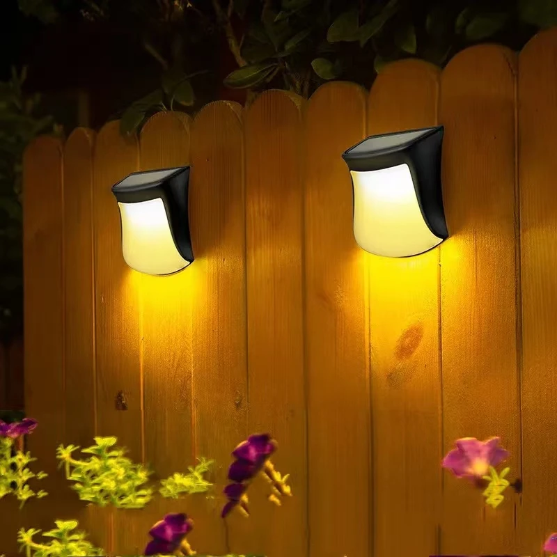 LED Solar Street Wall Lights Outdoor Patio Fence Garden Lighting Waterproof Staircase Yard Solar Power Lamp Landscape Path Lamps