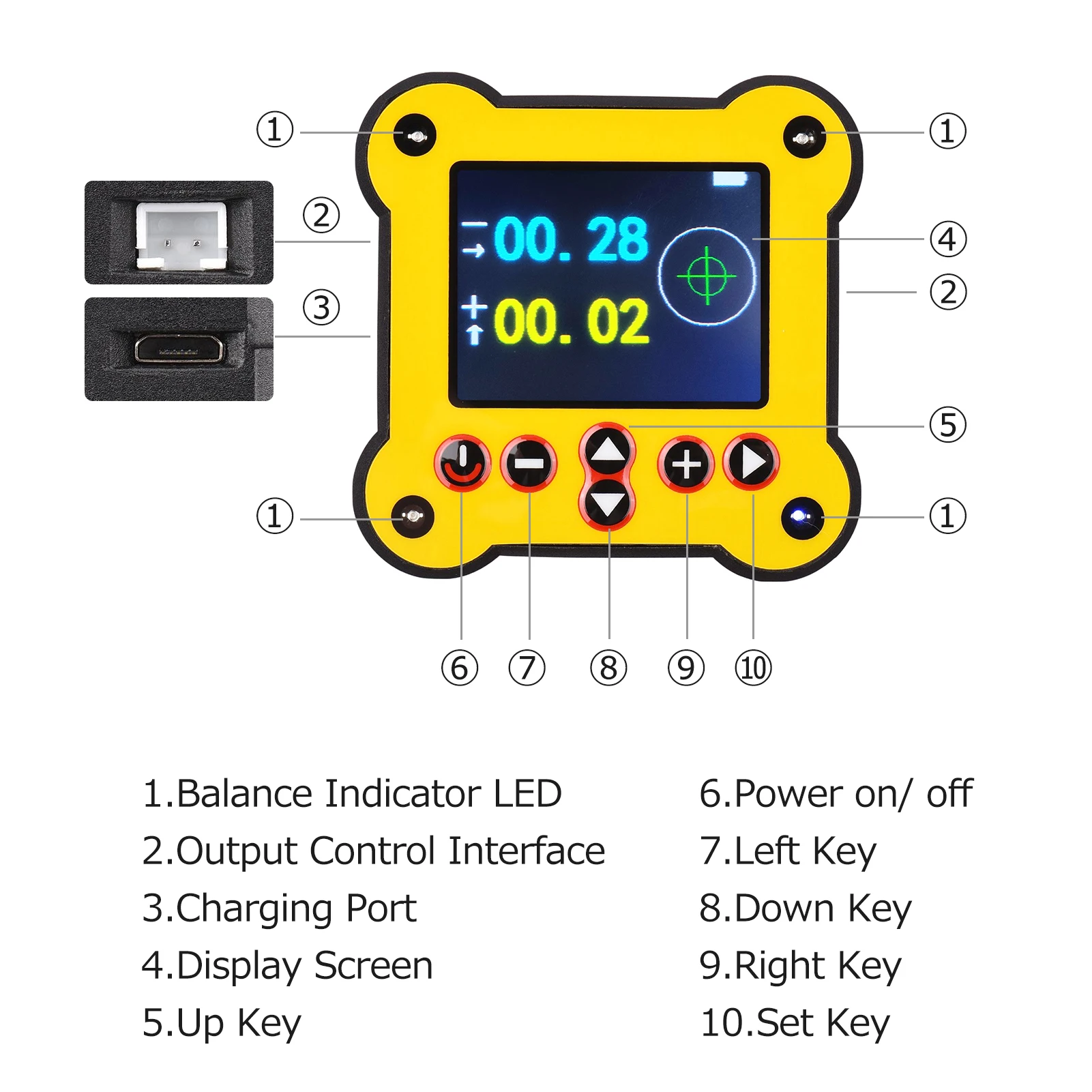 Dual Axis Digital Angle Protractor Inclinometer 0.02&deg; Accuracy Angle Measuring Tool for Woodworking Machinery Construction
