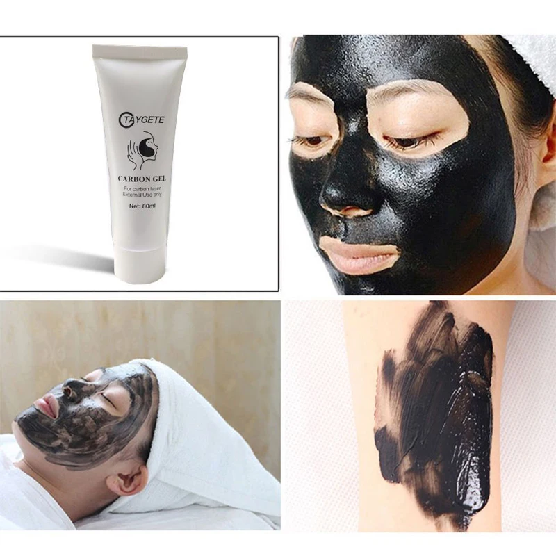 80ML Carbon Peel Gel for Skin Rejuvenation Facial Skin Deep Cleaning Face Toner For Laser Active Nano Carbon Laser Whitening natural algae seed seaweed mask for whitening peeling mask nano pure pearl powder shrink pores anti acne female beauty skin care