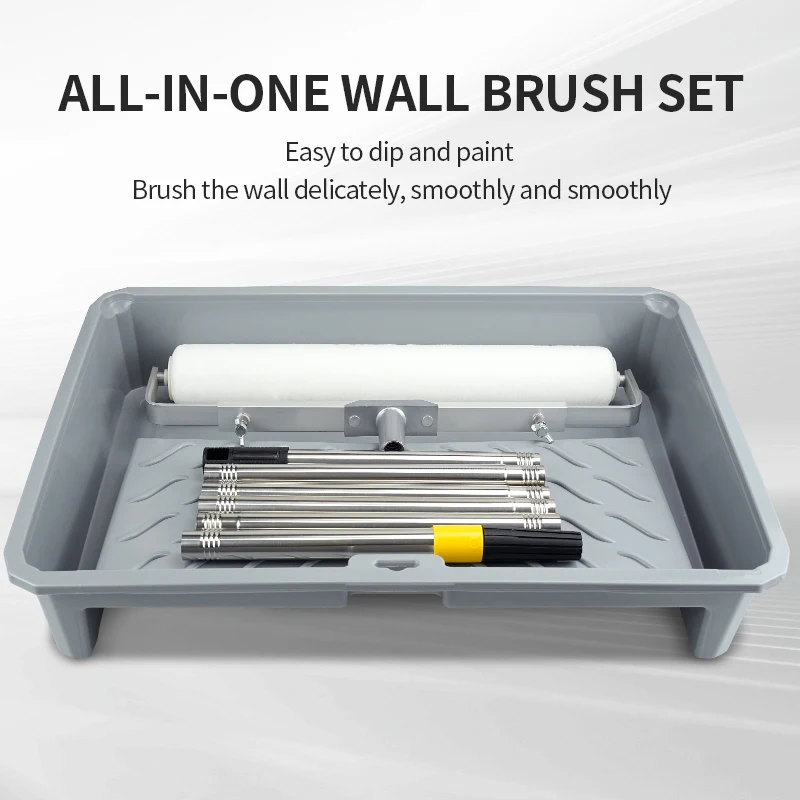 Paint Tray 18 -Inch Ultra -Fine Fiber Drum Brush Hot Melting Corrosive Tong Paint Lax Brushing Wall Brushing Painting Tools
