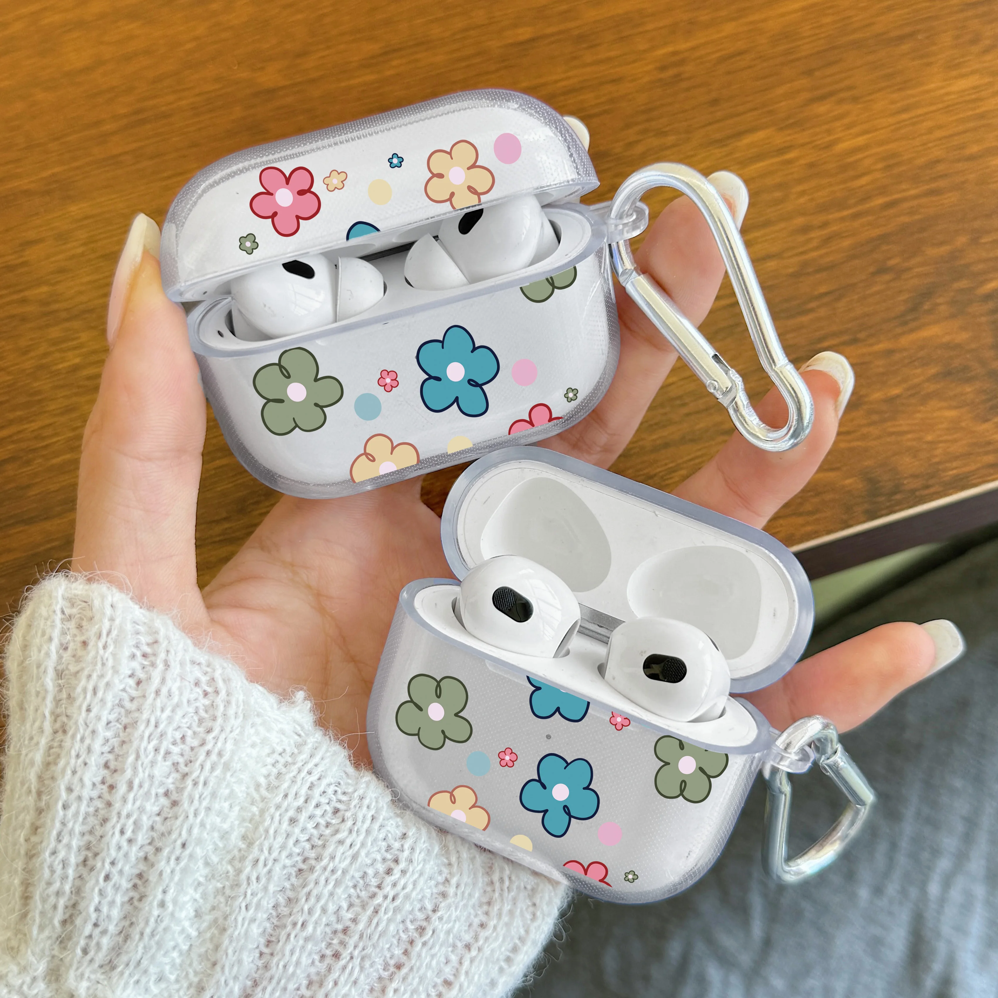 Silicone Clear TPU Case For AirPods Pro Wireless Earphone