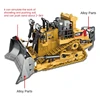 1:24 2.4Ghz 9 Channels Remote Control Tractor Toy Bulldozer RC Aluminum Alloy Engineering Tractor Toys For Kids 2