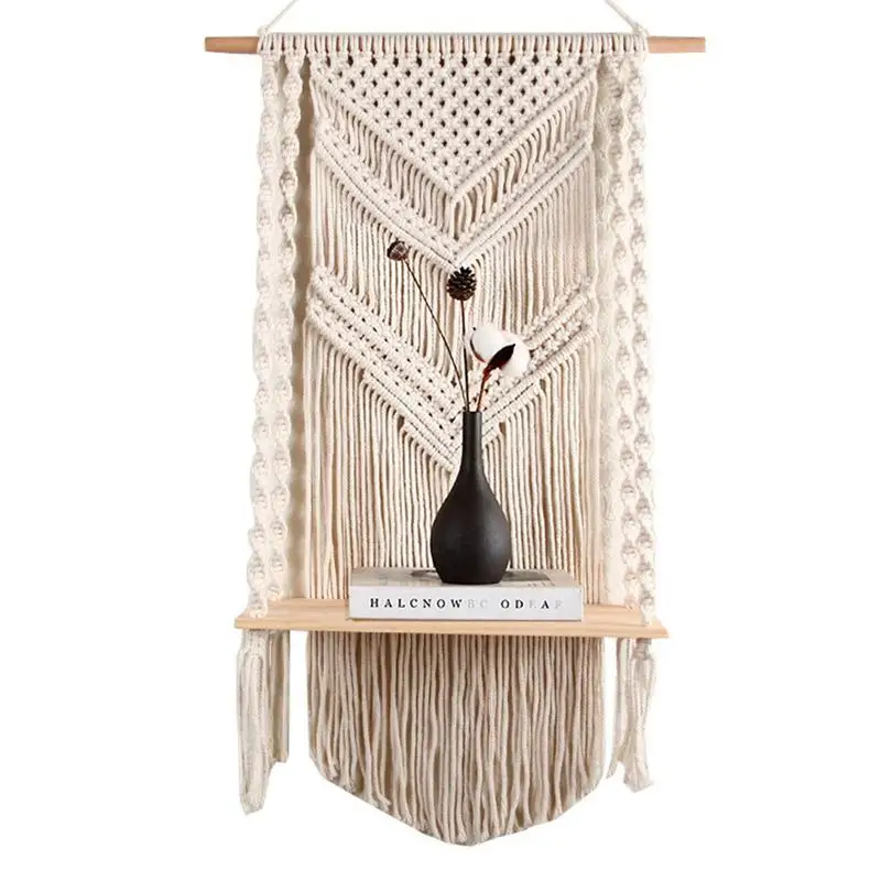 

Настенная полка для макраме, 17,3x31,5 Дюймов