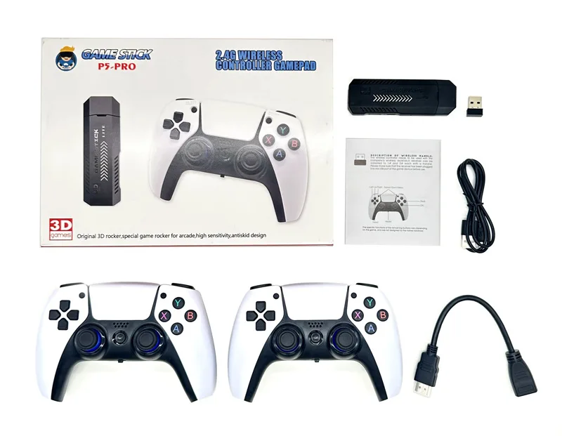 

Retro Game Stick 4K 40000 Games 128G For PS1/GBA/GB/N64 Handheld TV Game Console with wireless controller Video Game Console