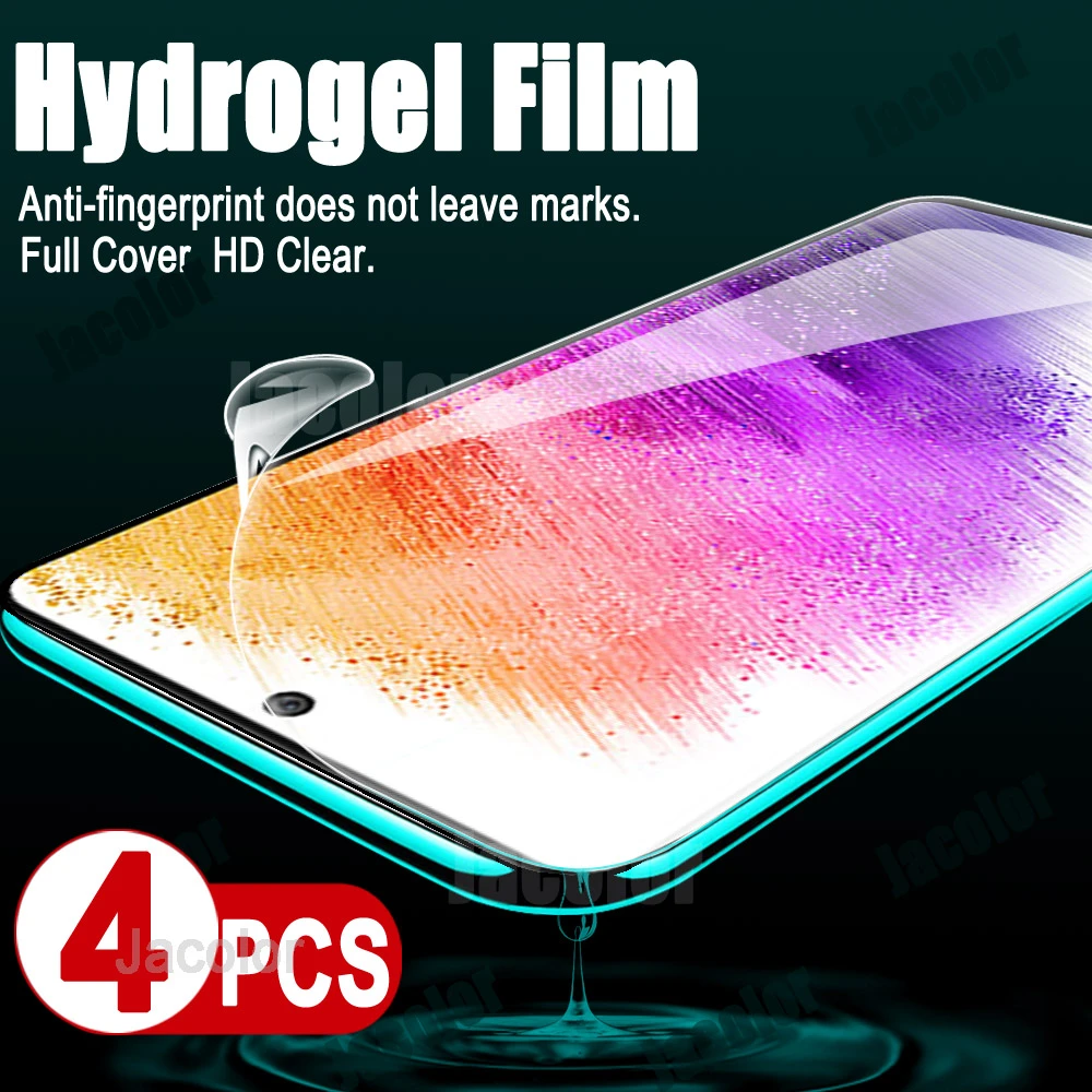 4PCS Hydrogel Film For Samsung Galaxy A53 A73 A52 A52s A33 5G 4G Water
