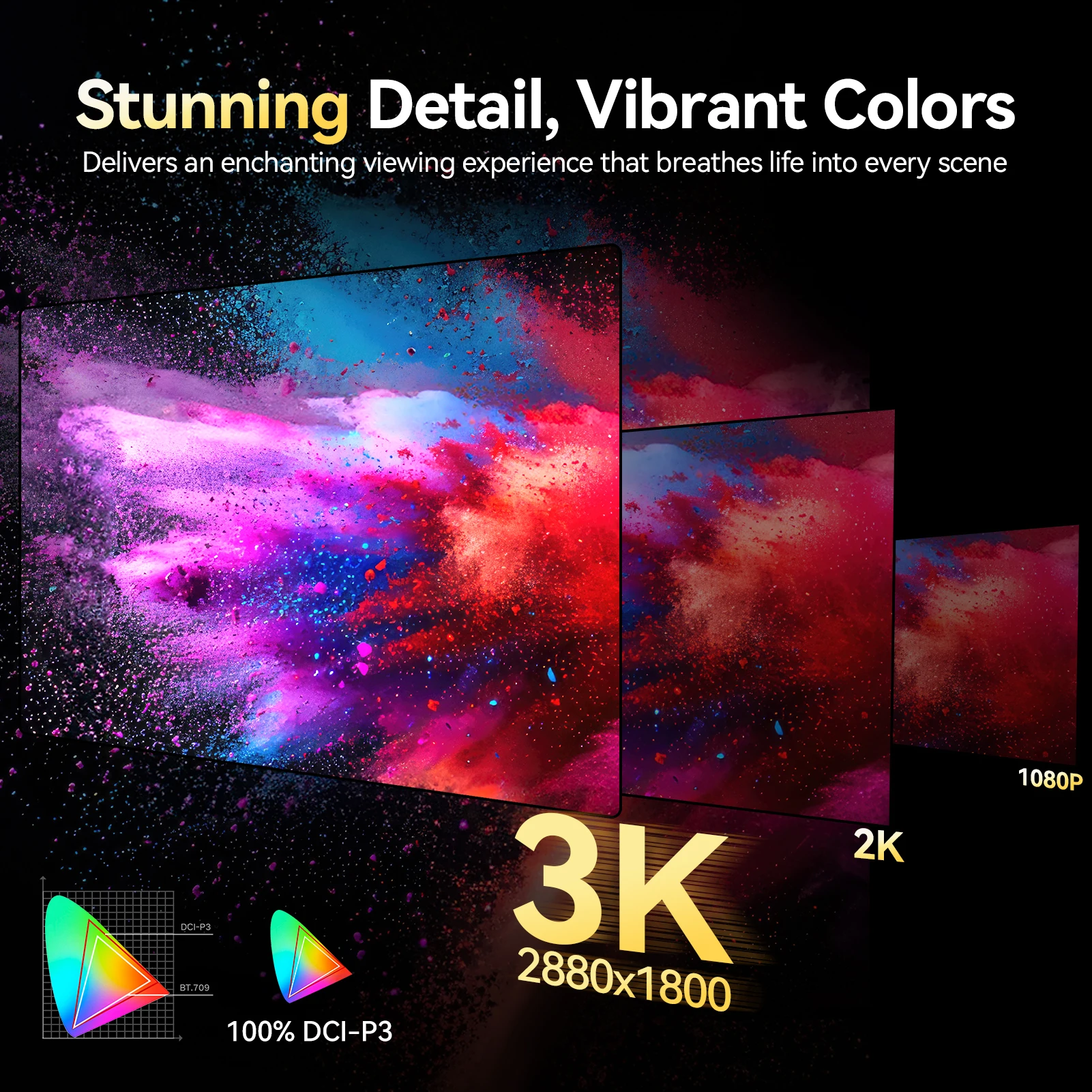 UPERFECT 120Hz タッチスクリーン ポータブルモニター 3K OLED 16