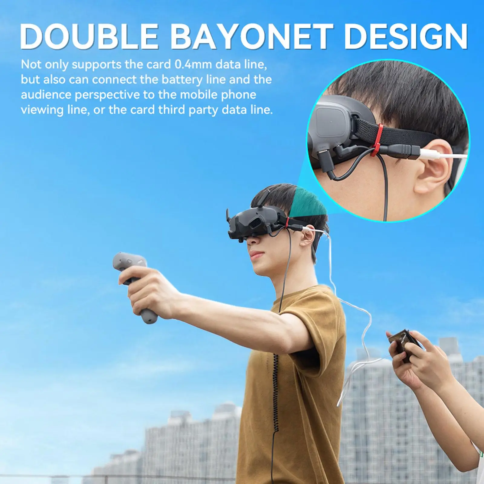 

Buckle for dji AVATA GOGGLES 2 Glasses Line Fixing Fastener Aluminum Alloy Anti Falling Part Double Buckle Accessories Q2D1