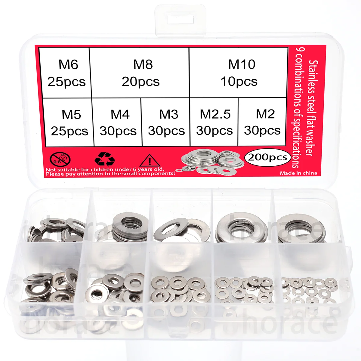 Versatile 600-Piece Stainless Steel Washer Assortment for Home, Factory, and Automotive Applications