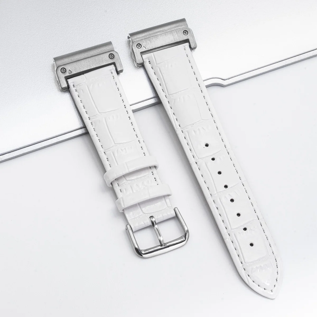 Premium Leather Strap for Garmin Smartwatch - Quick Fit Bracelet