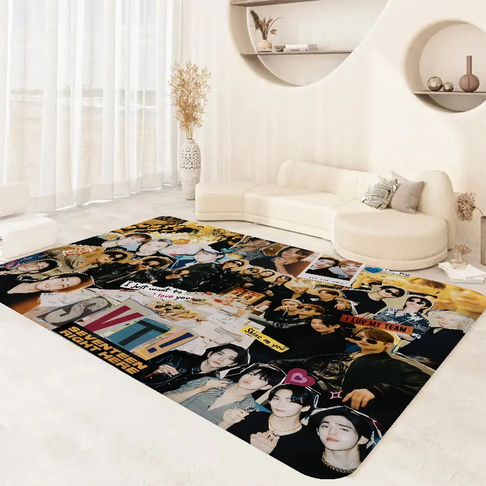 Kpop S-SEVENTEEN-The8 Floor Mat Bathroom Mat Anti-slip Absorb Water Long Strip Cushion Bedroon Mat Welcome Doormat