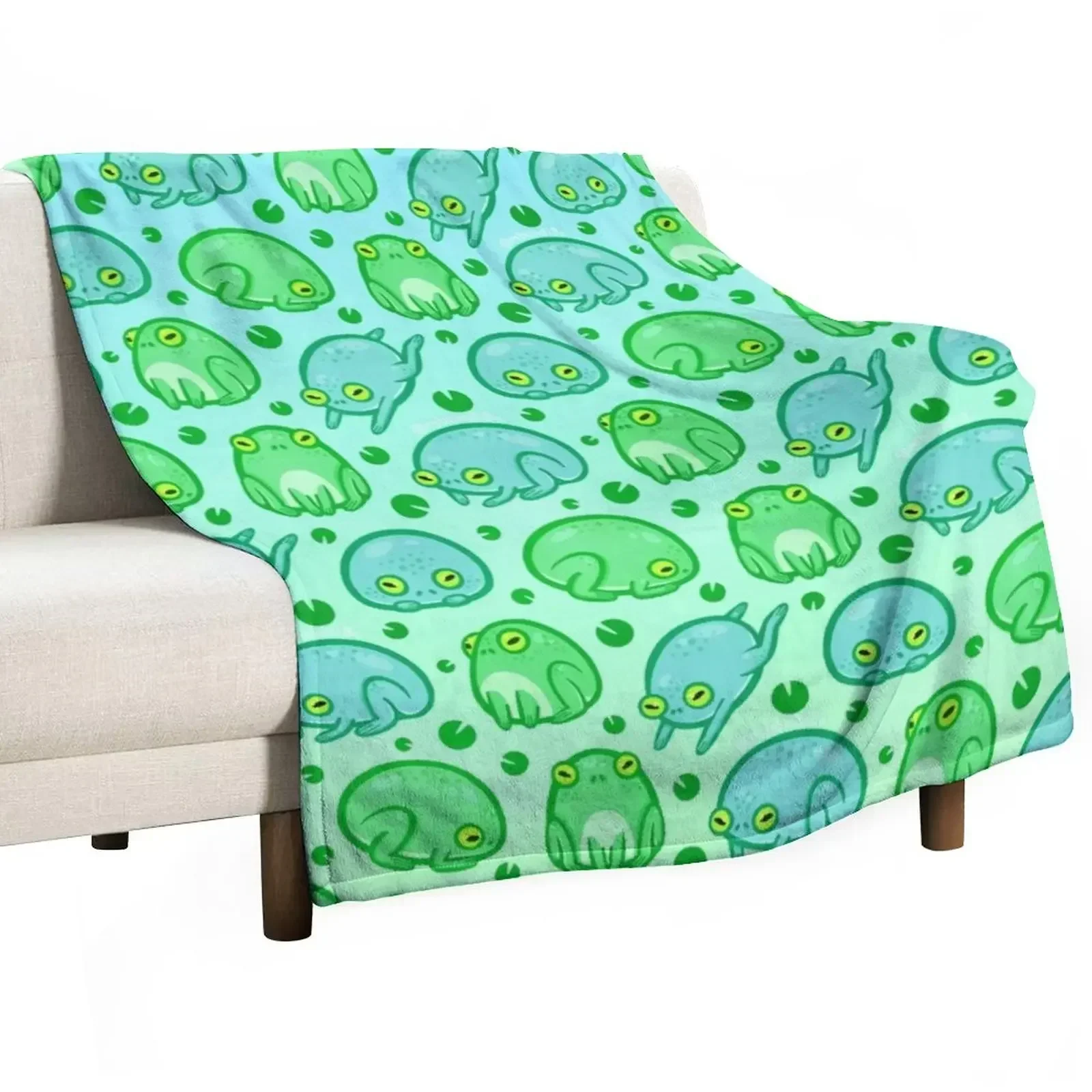

Friendly Frogs Throw Blanket Decorative Sofa Decorative Beds Blankets