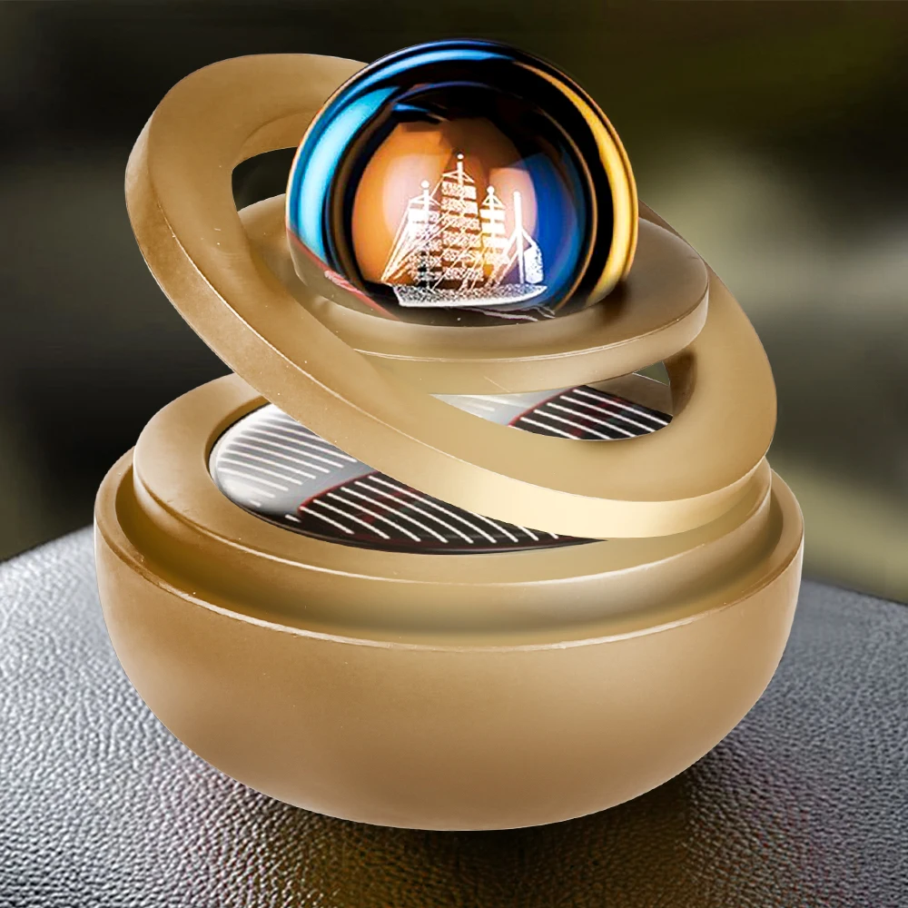 Solar Auto Lufterfrischer Planet Form mit 1 Solid Air Freshener Ring für  Autoinnenraum