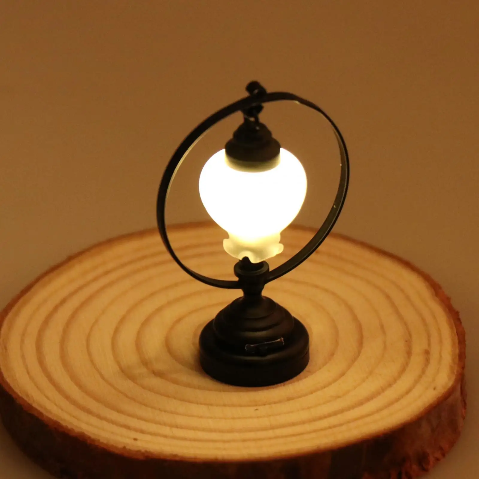 

1/12 Scale Miniature Table Lamp Life Scene Doll Accessories Decoration Pretend Play for Home Kitchen Bedroom Dining Room Decor