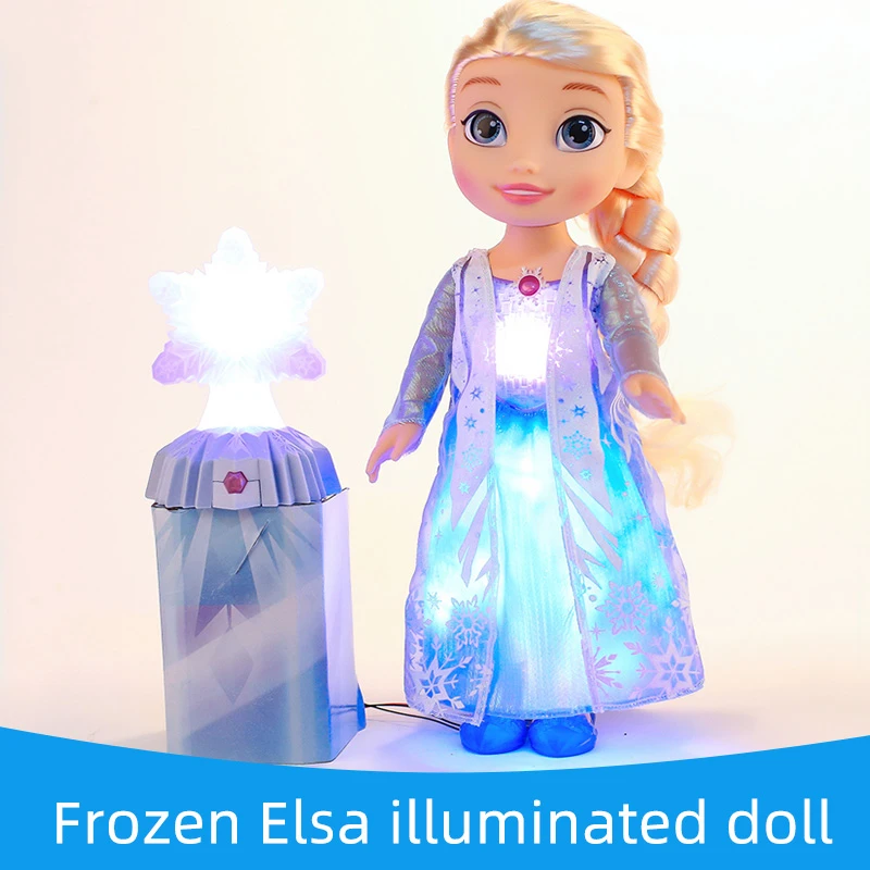 100% Originele Disney Noorderlicht Bevroren Prinses Elsa Lichtgevende Geluid  Licht Pop Meisje Echt Merk Speelgoed| | - AliExpress