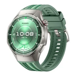 Enhanced Strap for Huawei Watch GT 6 Pro - Premium Nylon Silicone Composite Bracelet (Green)
