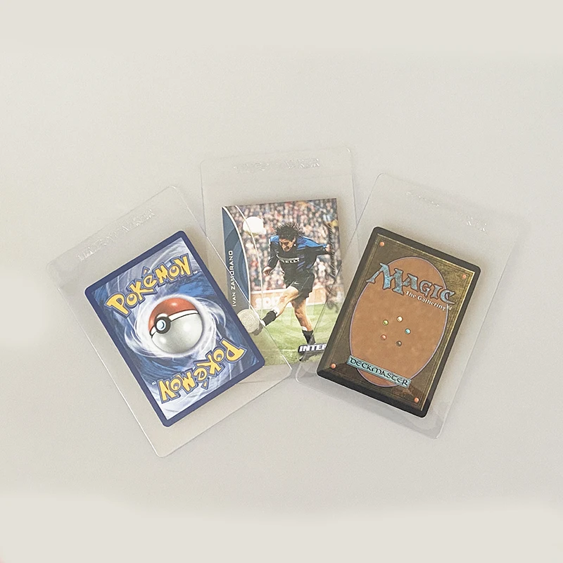 Playing Card Holder TimeWalker Semi-Rigid Card Holders 10Count Premium Card Grading Submission Holders 1/2" Lip Trading Protective Sleeves