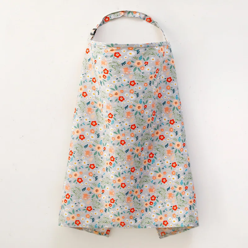 Breastfeeding Nursing Drape-Seasonal Nursing Scarf with Anti-Exposure Shoulder Strap for Public Feeding & Privacy