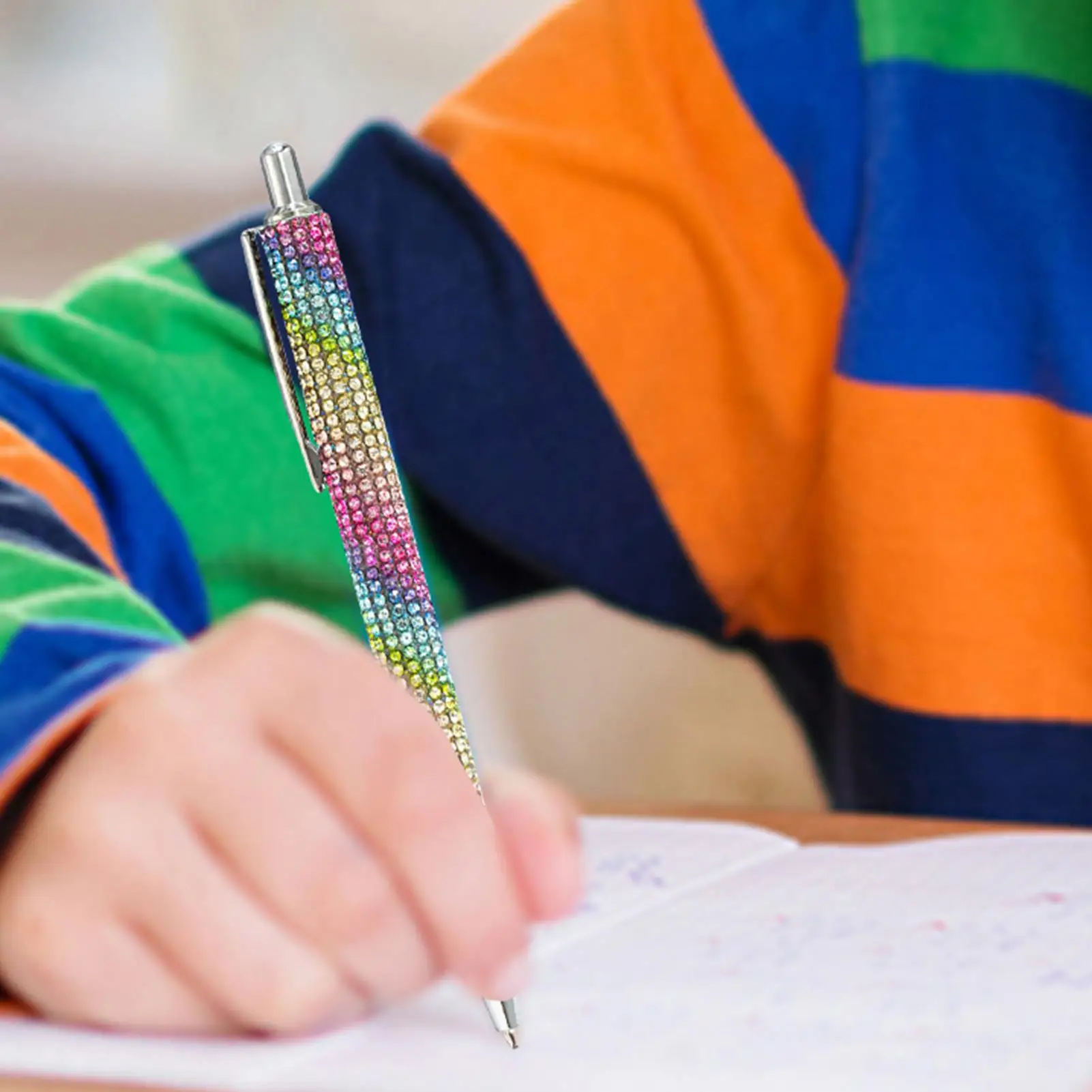 1pc Pearl Rhinestone Ballpoint Pen High Quality Ballpoint Pen Luxury Rhinestone Metal Stationery For School Office 4 Colors