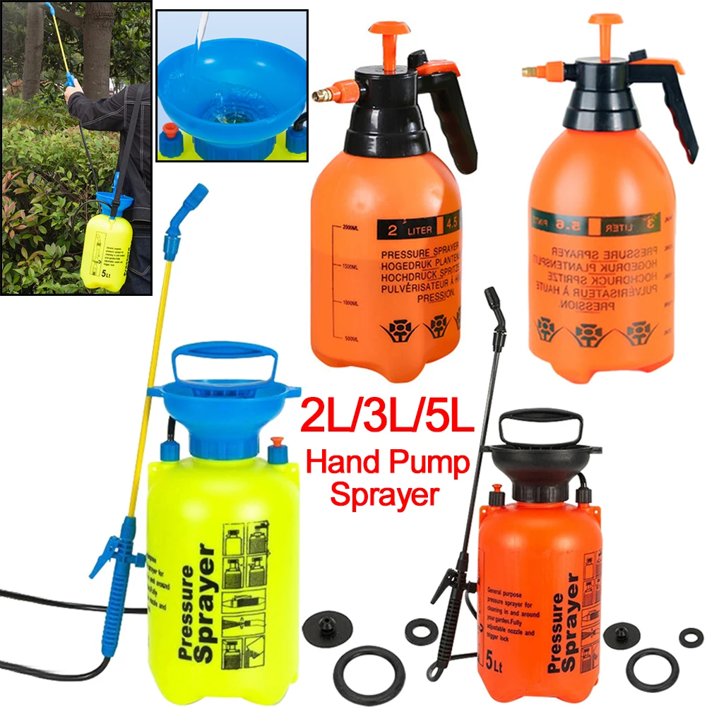 

2/3/5L Hand Pressure Sprayer Adjustable Strap Water Pump Garden Sprayer Irrigation Tool Lawn Agricultural Gardening Spray Bottle