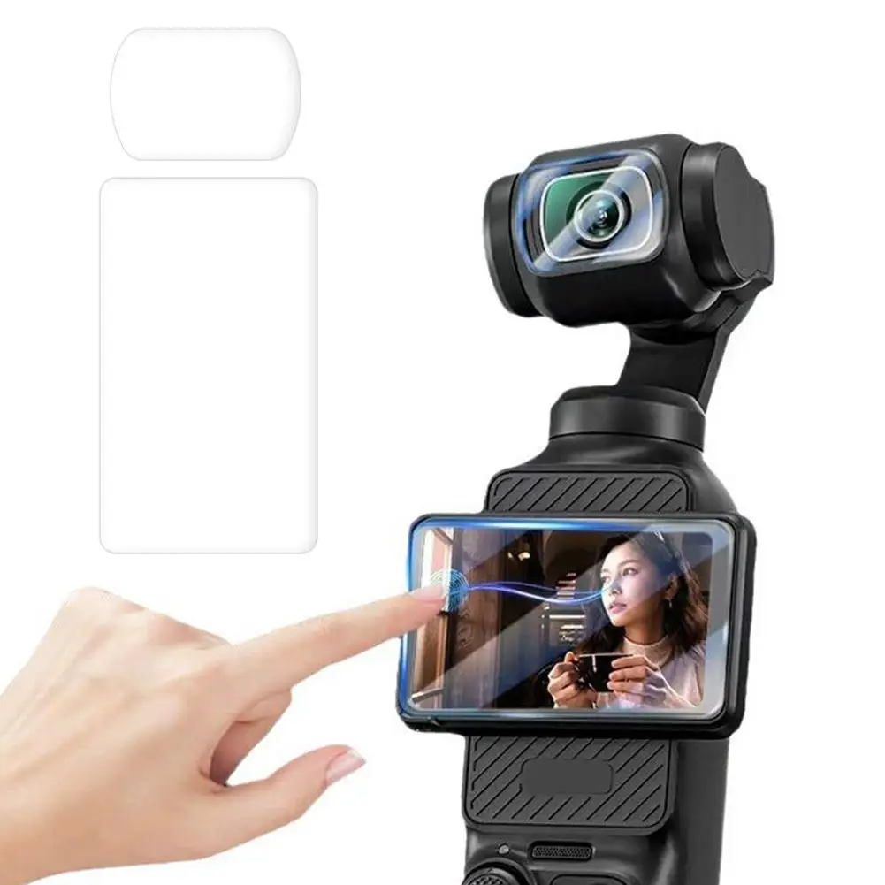DJI Pocket 4용 강화 유리 스크린 및 렌즈 보호 필름 - 액션 카메라 액세서리용 HD AR 방폭 필름