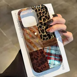 High - End Leopard Print and Tinfoil Design Phone Case Cover - iPhone 18 Pro Max (1)