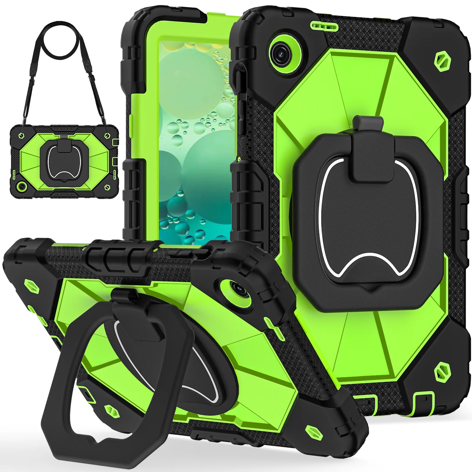 Kids Shockproof Armor Tablet Case with Wristband Cover - 10.1 Inch