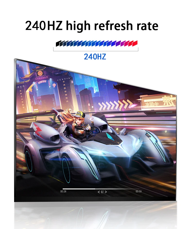 SKSE Ŀ  , HDR 1MS Freesync ǻ ũž ÷, MVA г ũ, HDMI/DP ȭƮ, 27 ġ, 240Hz