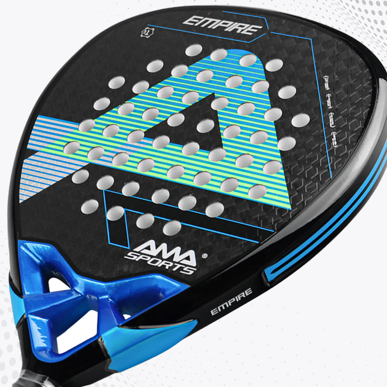 AMA SPORT Paddle Racket 12k Carbon Fiber Professional Soft Memory Foam High Balance Ultra Light Padel Racquet