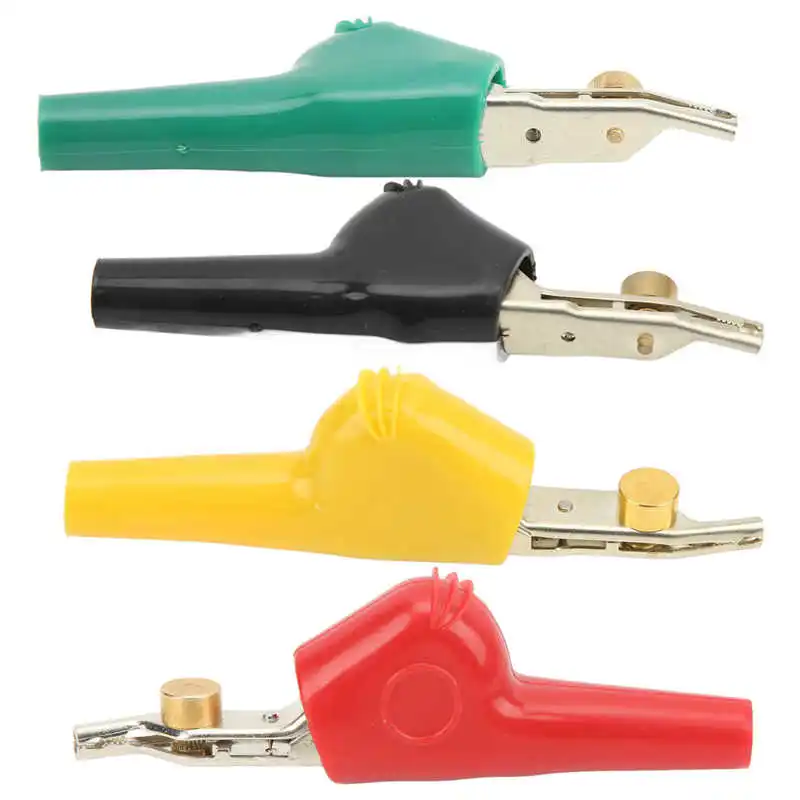 Telecommunication Test Clamp 25mm Opening Stripping Electrical Crocodile Clips Non Damage with Needle for Car Battery alligator clips,electric test clamp