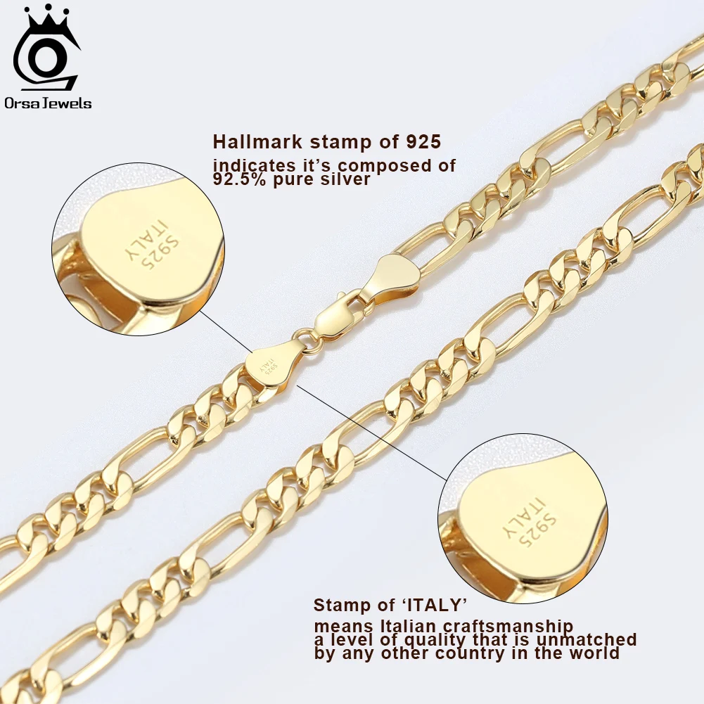 Mariner Gold Chain 925 Gold Over Silver - Jewelry