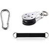 Silent Gym Cable Pulley Rotation 360 Degree Stainless Steel Surface Smooth Durable Attachment for DIY Home Gym Pulley System 2