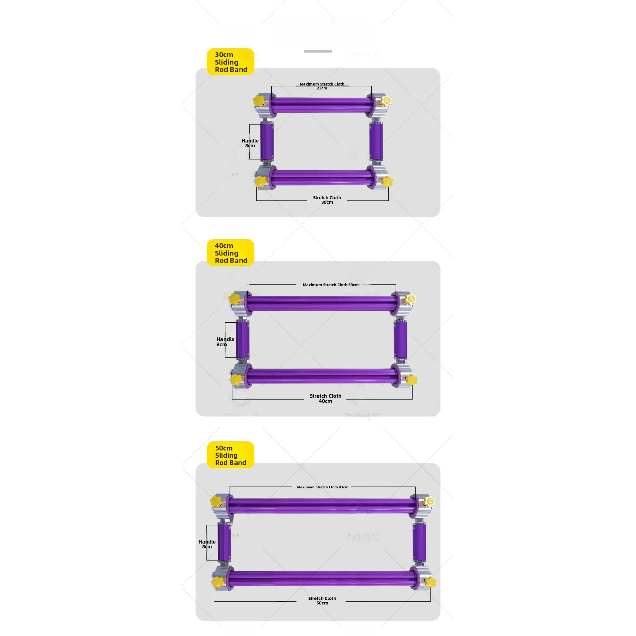 Heavy-Du  Cross Stitch Aluminum Alloy Material Slide Rod M Frame e Pr Cloth Rod Home Textile Cross Stitch Tools