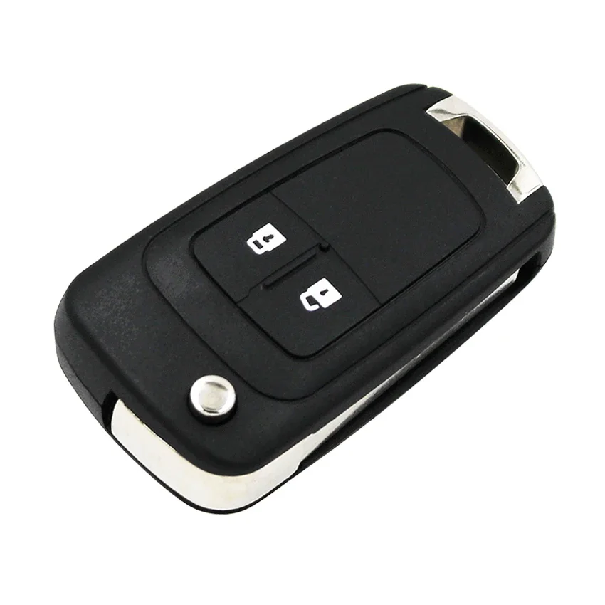 Flip Folding Remote Key Shell Fob Case 2 Buttons For Chevrolet Aveo Cruze Orlando Trax HU100 Blade