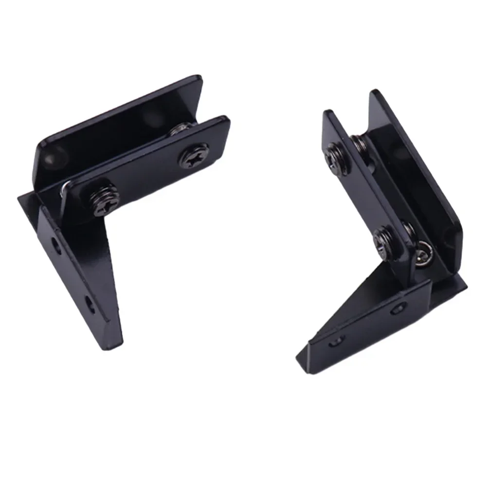 Clips Glass Hinges Magnetic Replacement 43.5x40mm Accessories Door Hardware For Bathroom Kitchen Shelves 2pcs New
