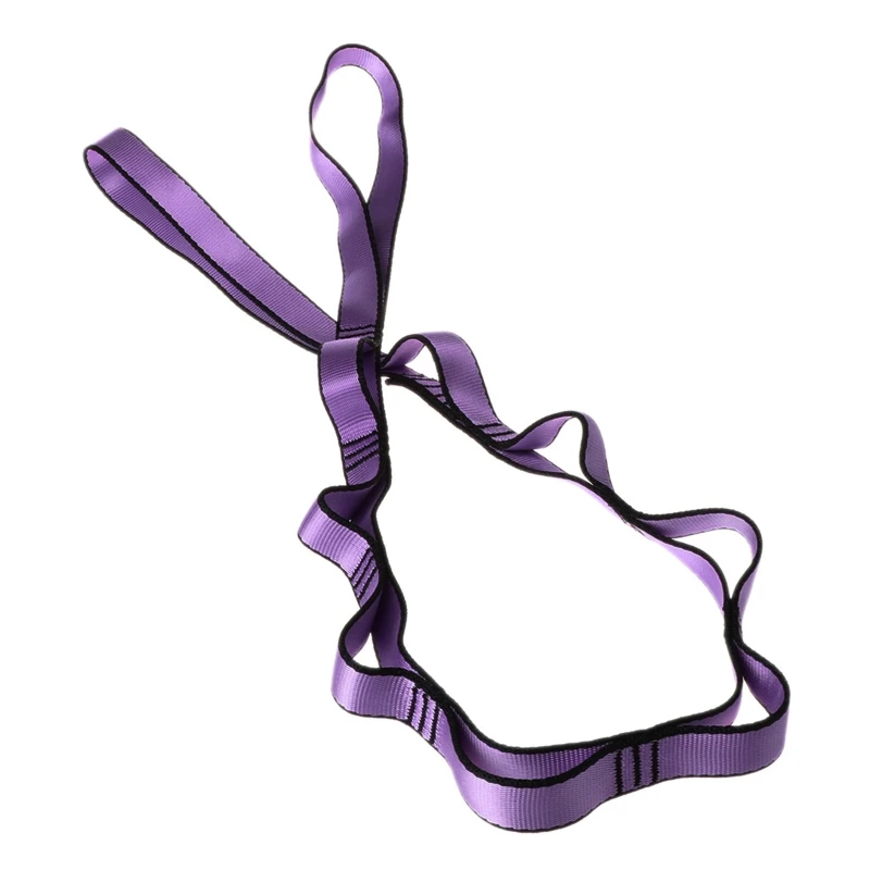 

110cm/43in Adjustable Tree Hanging Hammock Straps Climbing Rope Aerial Yoga Hammock Belt Great Performance 57QC