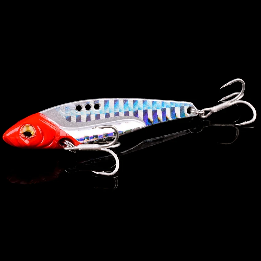 25G/18G/15G/12G/10G/7G 3D Blue Yellow Eyes Metal Vib Blade Fishing Lure  Sinking Vibration Baits Artificial Vibe Bass Pike Perch