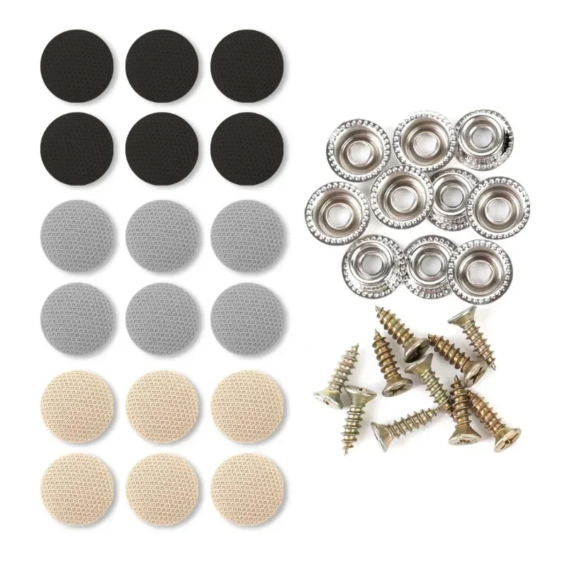 Car Fastener Clips 30/60Pcs Car Interior Roof Buckles Headliner Ceiling Cloth Fixing Screw Care Fabric Buckle Rivets Retainer Cap Repair Automotive