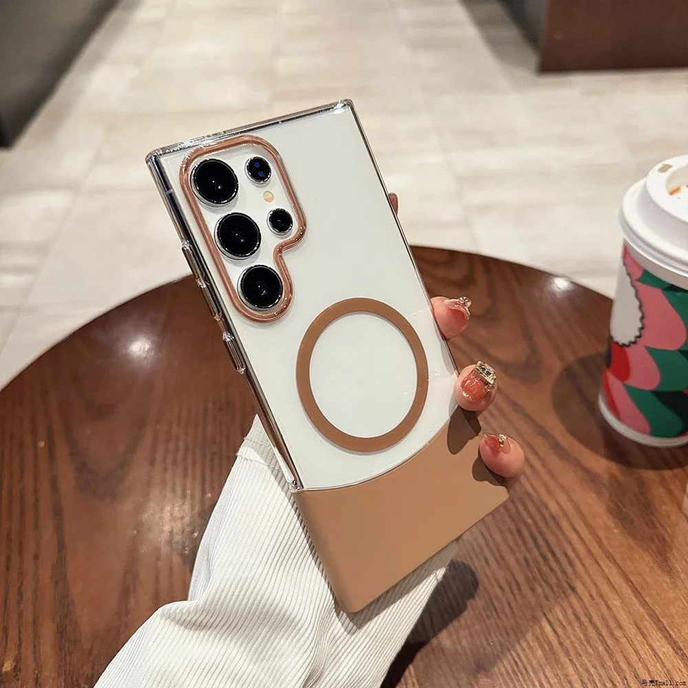 حافظة هاتف رفيعة للغاية 2 في 1 MagSafe لهاتف Galax...