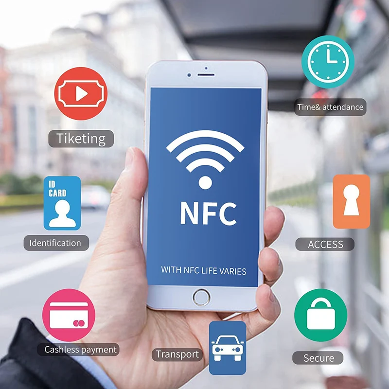 Etiquetas NFC redondas RFID para teléfono Android, 1K Bytes, Chip RFID de  13,56 MHz, tarjeta en blanco grabable y regrabable, 5/50/100/500 piezas -  AliExpress