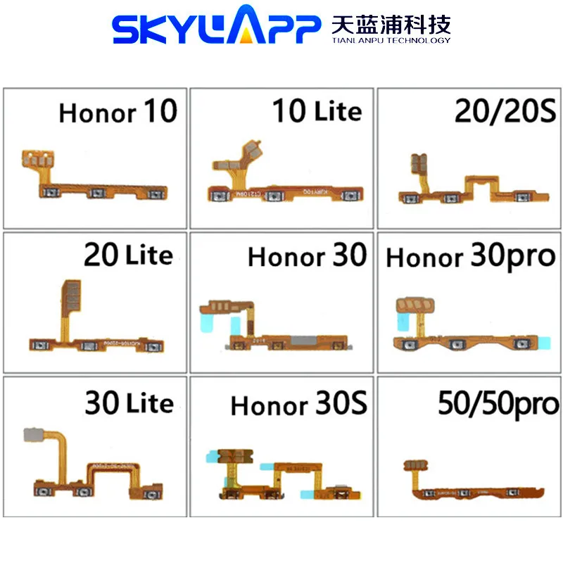 

Flat Cable For Huawei Honor 10 20 20s 20i 30 Lite 30S 50 50SE Play 4T Enjoy 10s Z 20 Pro Power/Volume ON/OFF Buttons Flex Ribbon